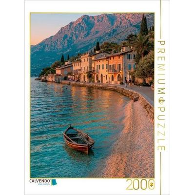 CALVENDO Puzzle Lago di Garda - Sonnenuntergang über Italiens Sehnsuchtssee | 2000 Teile Lege-Größe 90x67cm Foto-Puzzle für glückliche Stunden