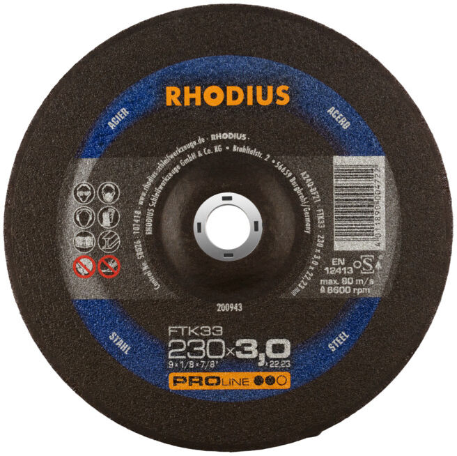 Disque de tronçonnage manuel Rhodius FTK33 (200943)