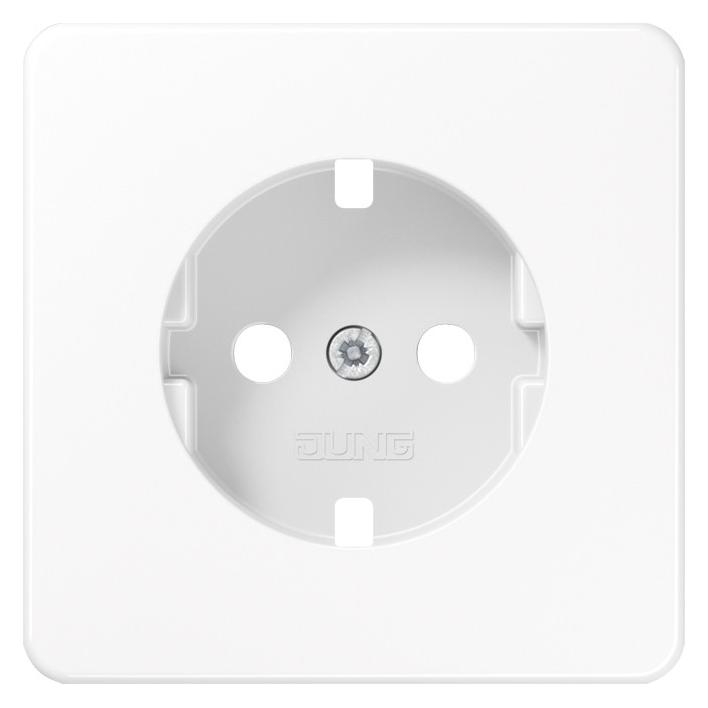 JUNG Zentralplatte für SCHUKO-Steckdose CD1520PLWW Zentralplatte für SCHUKO (CD1520PLWW)