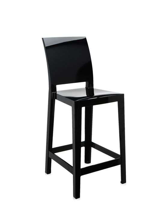 Kartell One More Please Barhocker (schwarz, H 65cm) schwarz | H 65cm 05895E6