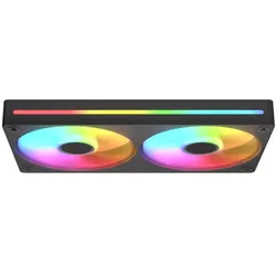 COUGAR Unity240-FB Single-Frame 240 ARGB PWM Reversed-Lüfter mit Stream-Kabel-Design, Schwarz