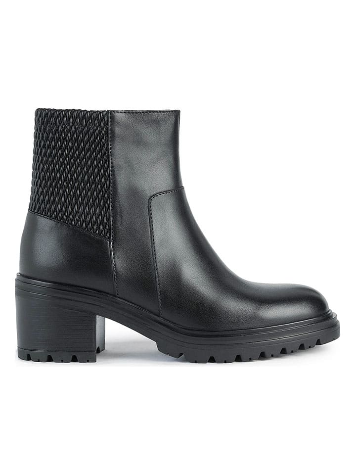 Geox Leder-Stiefeletten "Damiana" in Schwarz - 39