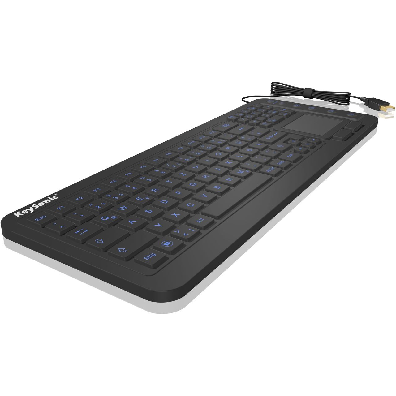 KeySonic KSK-6231 USB Franzoesisch schwarz (kabelgebunden)