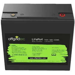Offgridtec 18Ah 12,8V LiFePo4 Akku 12/18 | BMS integriert 230Wh