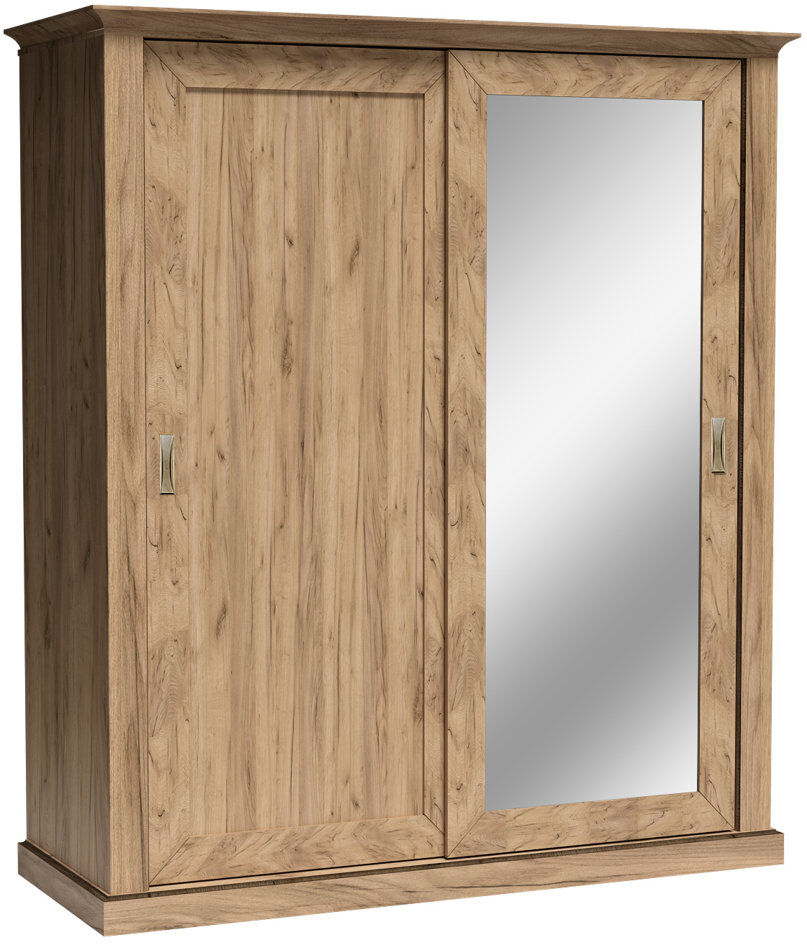 Marlow Home Co. 2 Door Laminate Wardrobe Golden Craft 183