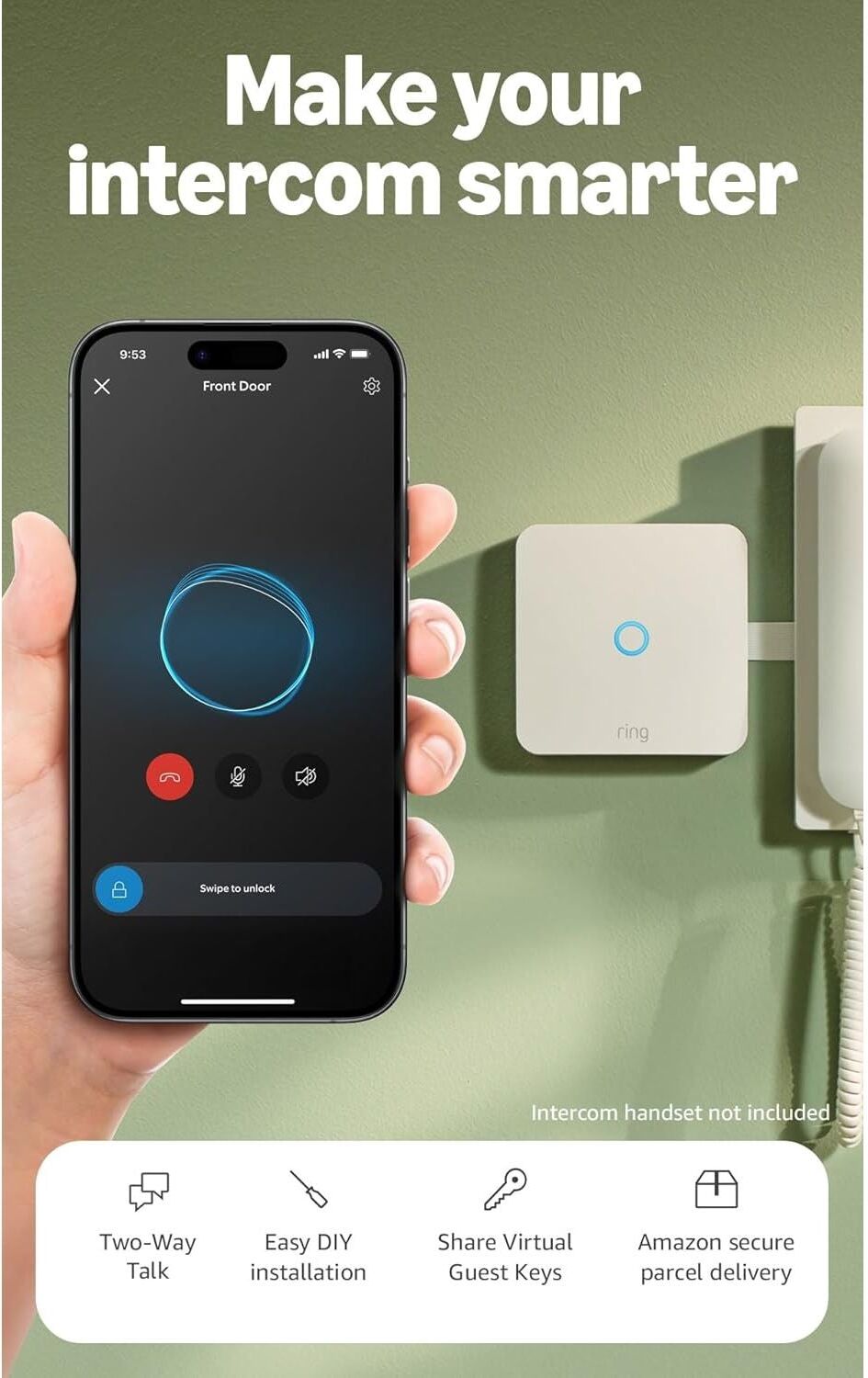 Ring Intercom Audio Smart Intercom Upgrade for Apartments
