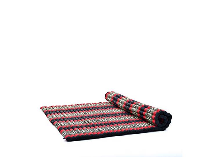 Leewadee Extra Breite Thai Rollmatte 190 x 145 cm Kapok fest Atmungsaktive Faltmatratze für Schlafen, Yoga, Meditation & Massage. Auf Reisen, beim Camping, im Auto oder als Gästebett