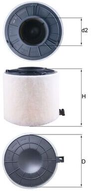 Knecht Luftfilter Lx4407 Filtereinsatz 155mm Für Cupra