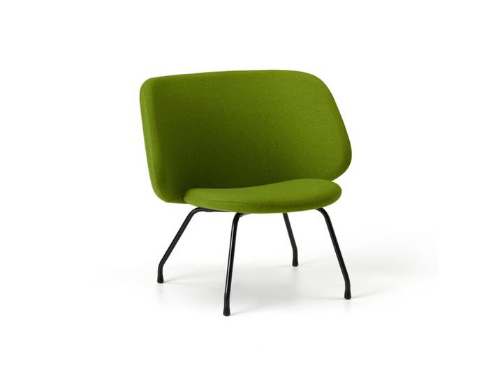 Softline Lounge Sessel Evy grün, Designer busk+hertzog, 81x81x63 cm