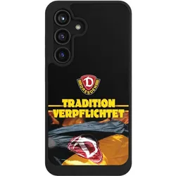 Nivocase Hülle für Samsung Galaxy S24 Handyhülle NIVOcore Case Schwarz Fanartikel SG Dynamo Dresden SGD (Samsung Galaxy S24), Smartphone Hülle, Schwarz
