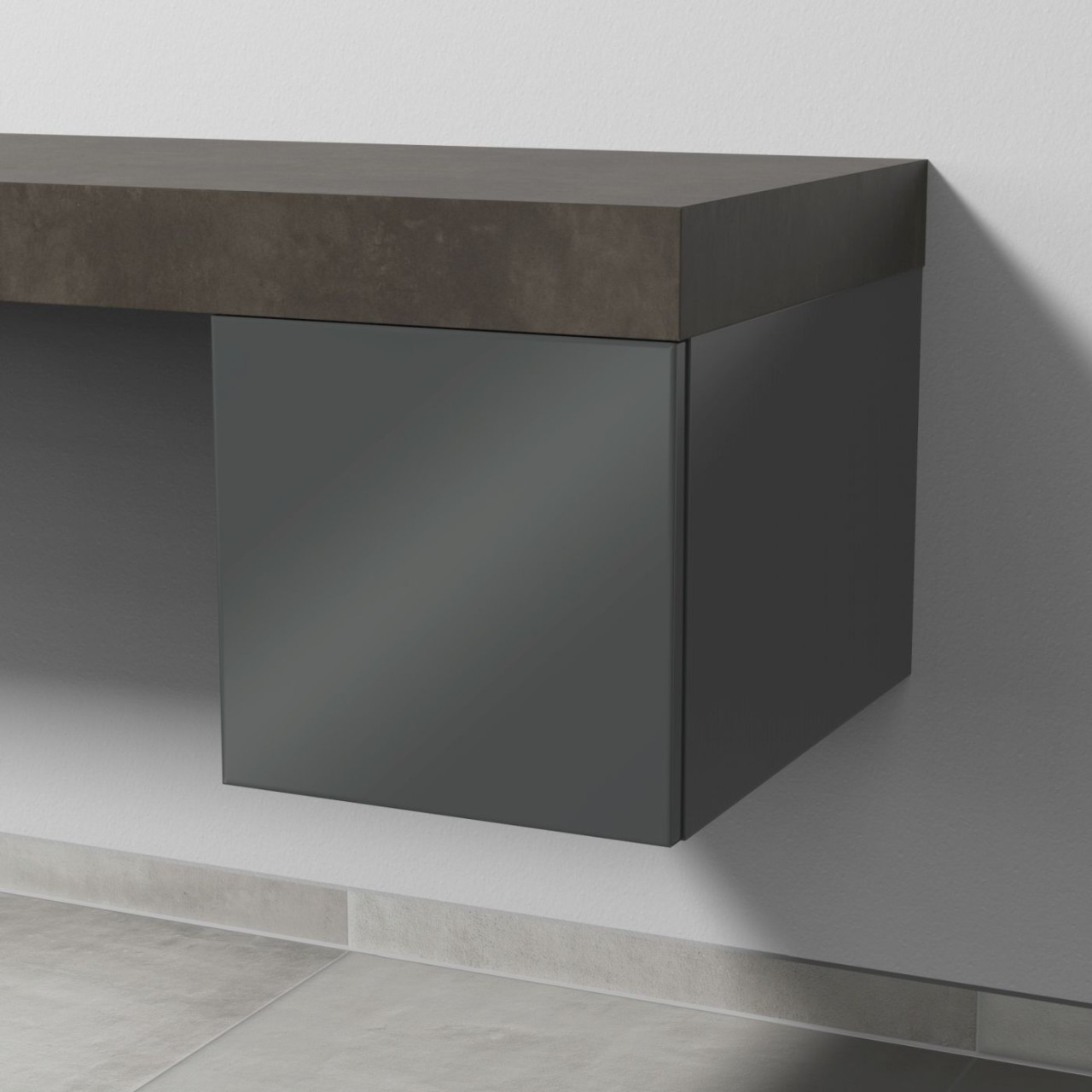 Sanipa 2morrow Anbau-/Solitärschrank mit 1 Auszug, Breite 35 cm, P223079 P223079