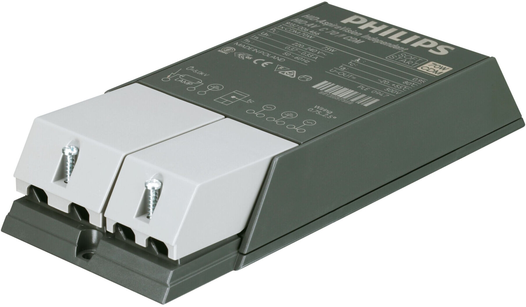 Philips Lighting Vorschaltgerät 220-240V 50/60Hz HID-AV C 35-70/I CDM (23312100)