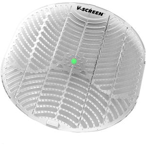 V-SCREEN Urinalsieb Green, Cucumber Melon, 178 x 178mm, transparent, mit Duft, Gurke Melone