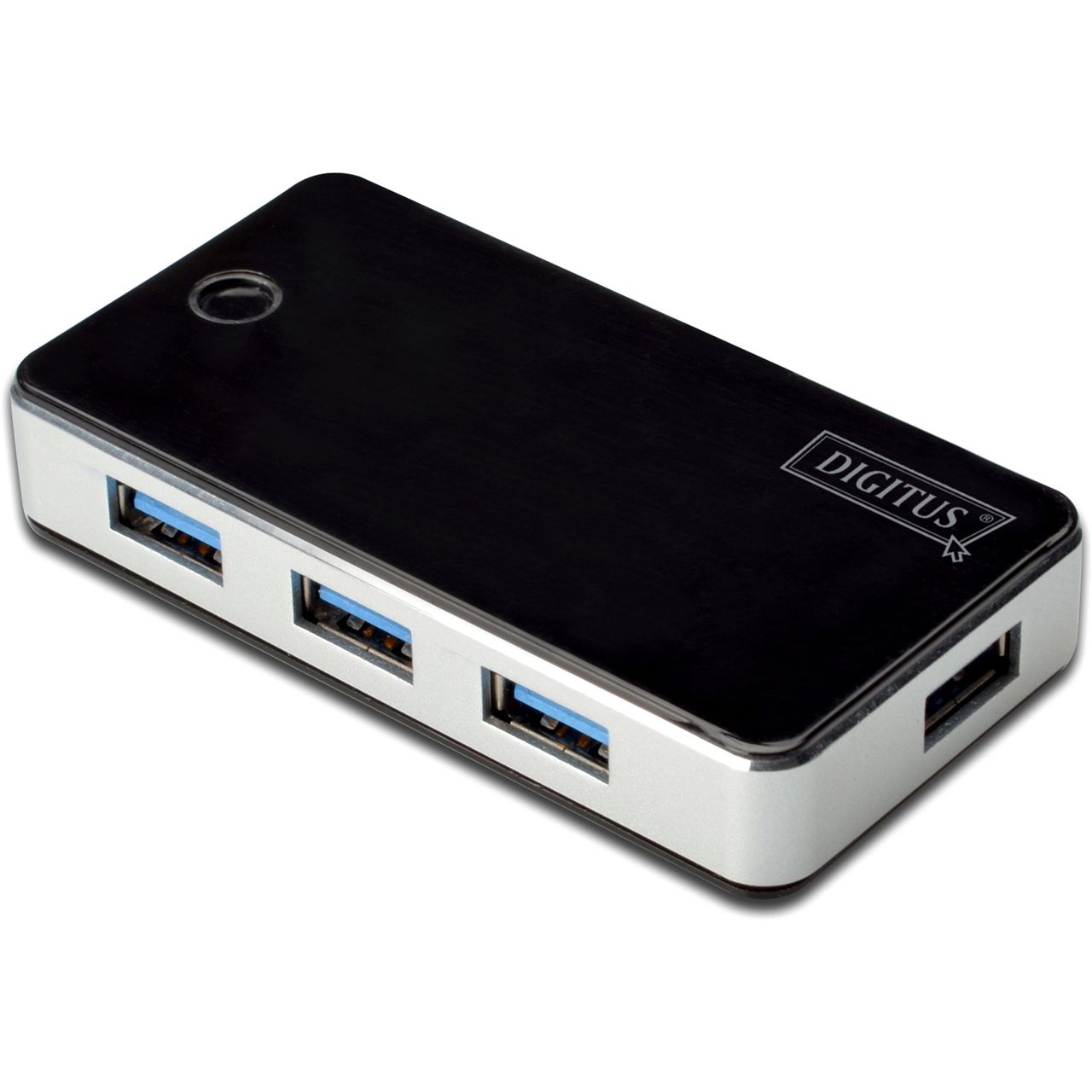 Digitus DA-70231 4-port USB 3.0 extern mit Netzteil schwarz (Klavierlack)