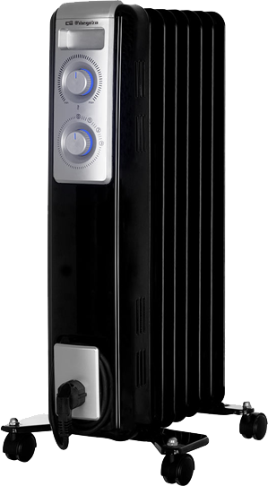 Aquecedor/Radiador de Óleo (7 Elementos) 1500W Preto - ORBEGOZO
