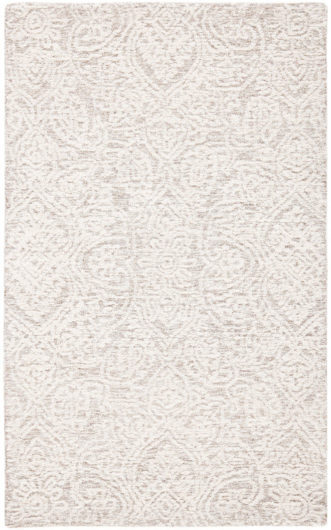 Latitude Vive Metro Floral Area Rug In Natural / Ivory Ivory;Natural Rectangle 91 x 152 cm