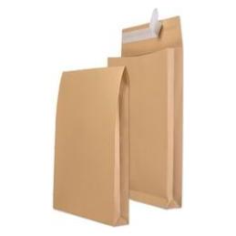 Mailmedia Faltenversandtasche B4, ohne Fenster, braun (100 Stk.) (30007075)