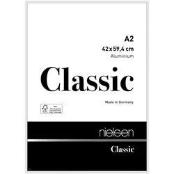 Nielsen Aluminium-Bilderrahmen Classic  Weiß glanz / 42,0 x 59,4 (A2)