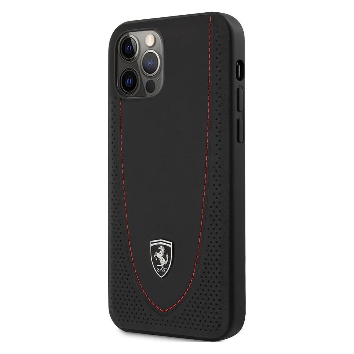 Ferrari FEOGOHCP12MBK iPhone 12/12 Pro 6,1" czarny/black hardcase Off Track Perforated (Apple iPhone 12, Apple iPhone 12 Pro) (FER000402-0)
