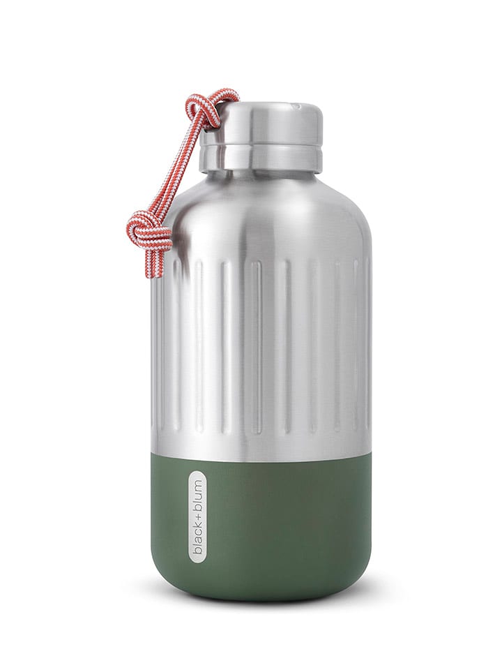 Black+Blum Isolierflasche "Explorer" in Silber/ Grün - 650 ml - onesize
