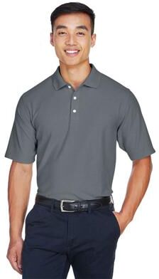 Devon & Jones DG150 Men's DRYTEC20 Performance Polo Shirt in Graphite Grey size Small