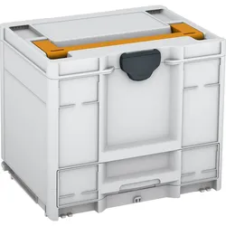 Tanos systainer3 Combi M 337 lichtgrau (RAL 7035), Verschluss anthrazit (RAL 7016), Griff narzissengelb (RAL 1007) - 83550048.35