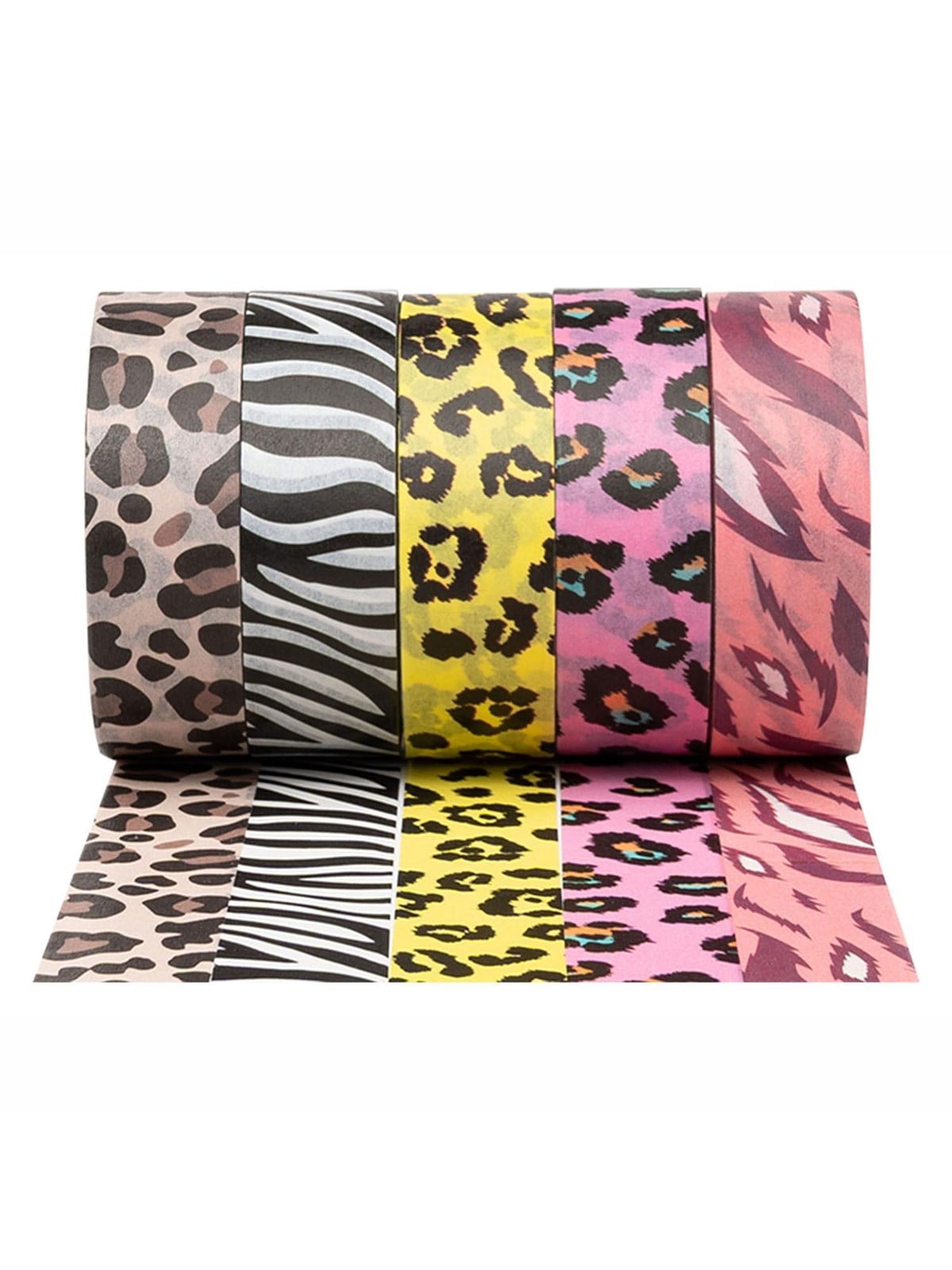 Colorations - Washi Tape Animal Patterns 5 Rolls