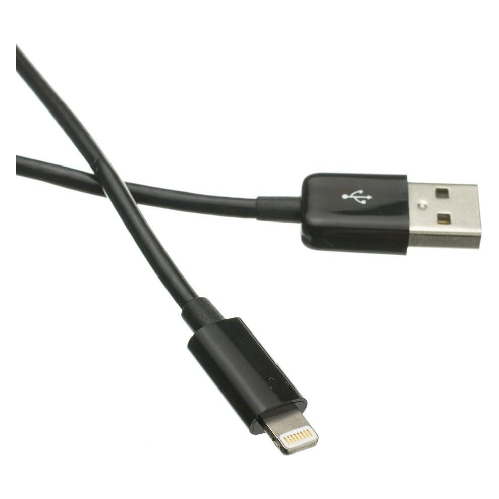 C-Tech USB 2.0 Lightning Cable (IP5 and higher) charging and synchronization cable, 1m, black (1 m, USB 2.0) (8594125009694)
