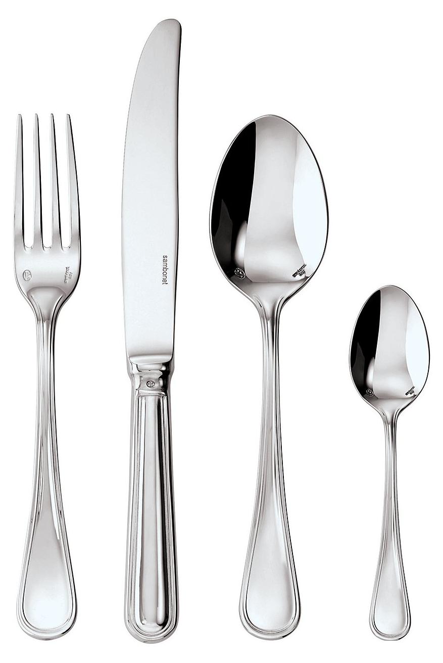 Besteck-Set Contour 24-teilig, Edelstahl 18/10, für 6 Personen
