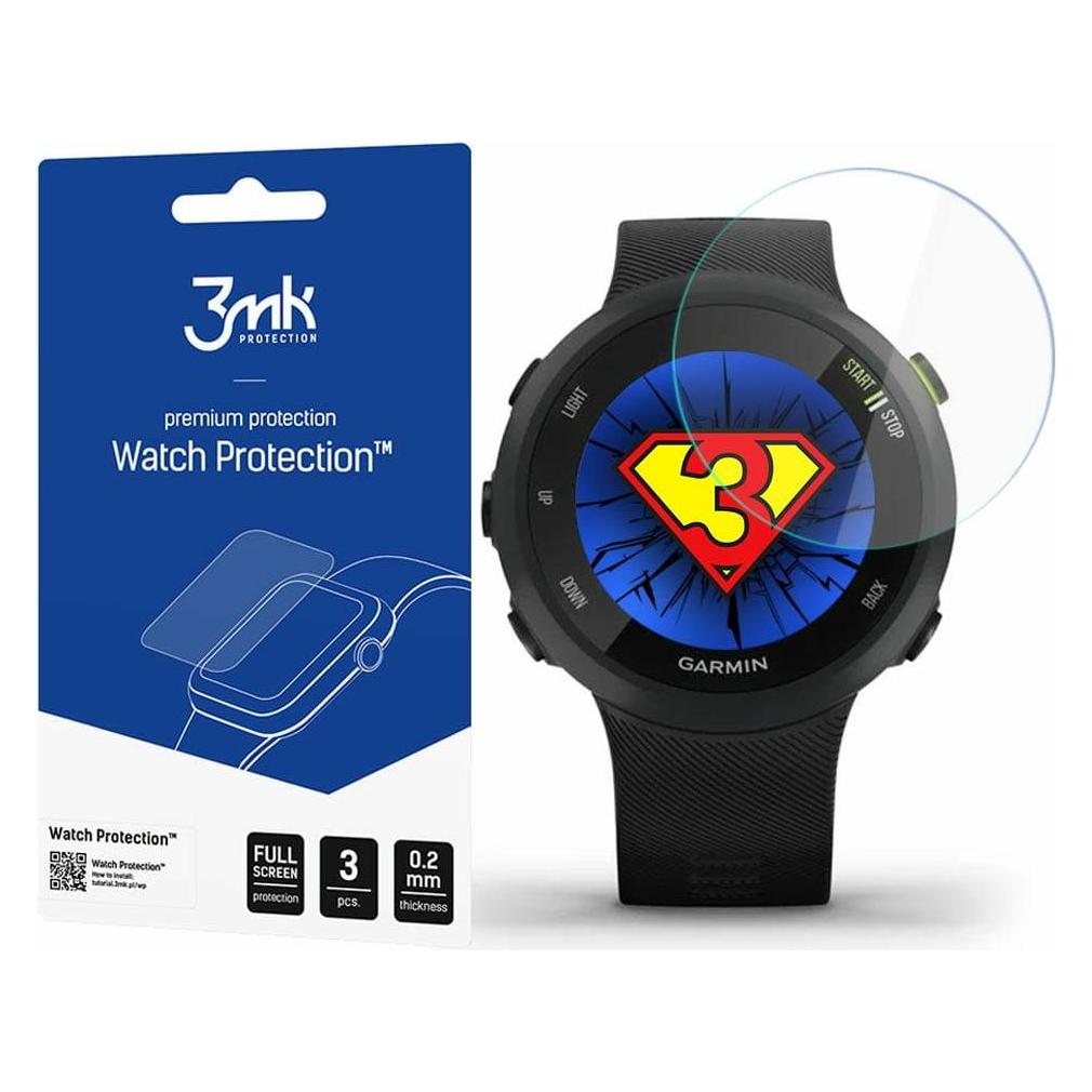 3MK Garmin Forerunner 45 - Watch Protection? v. FlexibleGlass Lite (3mk Watch Protection FlexibleGlass(44)-0)