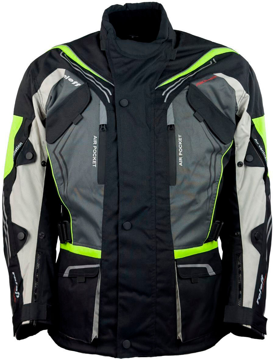 Motorradjacke ROLEFF "Turin" Gr. S, gelb, Jacken, S, Obermaterial: 100% Polyester. Innenfutter: 100% Polyester, Motorradjacke, mit Sicherheitsstreifen