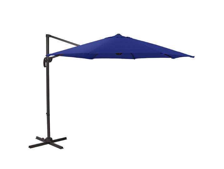 SVITA Sonnenschirm Garten Ampelschirm Outdoor 360° Schirm Alu drehbar kippbar Blau