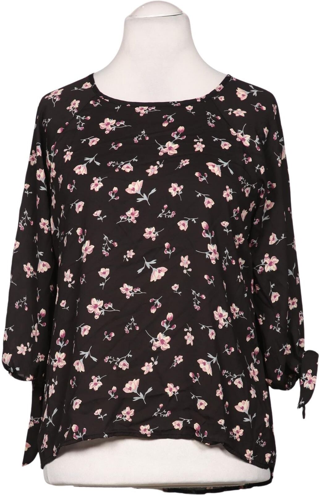Papermoon Damen Bluse, Schwarz, Gr. L, Synthetik - Second Hand