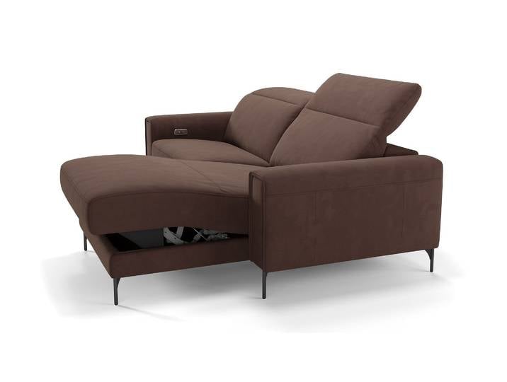 Stoff Ecksofa BELLAGIO Klein Eckcouch Mini Eckgarnitur