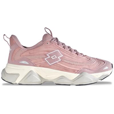 Sneaker LOTTO, Herren, Gr. 40, rosa (dunkelrose, rose), Kunstfaser, Synthetik, Schuhe Sneaker, - im angesagten 90er Jahre Look