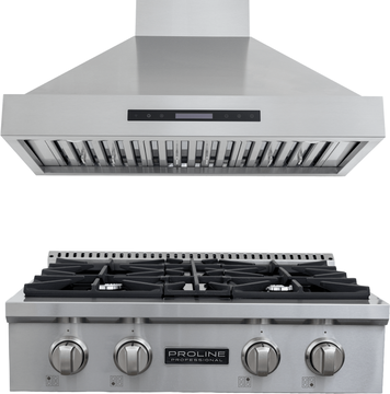 Proline Range Hoods "Proline 30"" All-Gas Range + Hood Bundle   Save 10%"