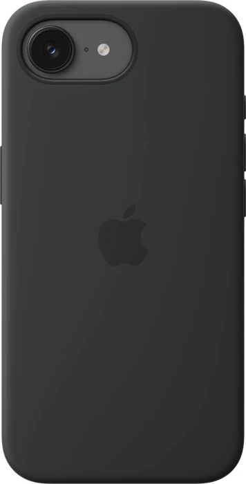 Apple Silikonhülle mit MagSafe auf iPhone 17e schwarz