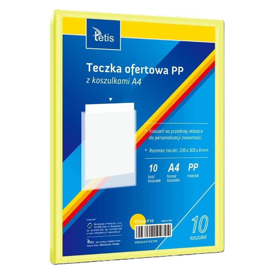 Tetis Angebotsmappe A4 PP + 10 gelbe T-Shirts (A4) (57386236)