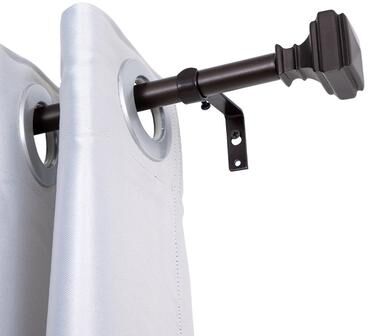UTOPIA ALLEY Wall Mounted 5/8 Inch Curtain Rod - Adjustable Drapery Rods