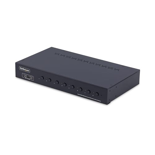 StarTech 8-Port HDMI 2.0 KVM Switch met 4K 60Hz en Audio, 1U Rackmount