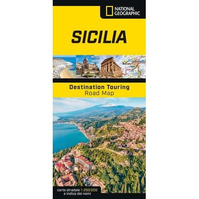 Sicilia. Road Map. Destination Touring 250.000, Karte von , Libreria Geografica