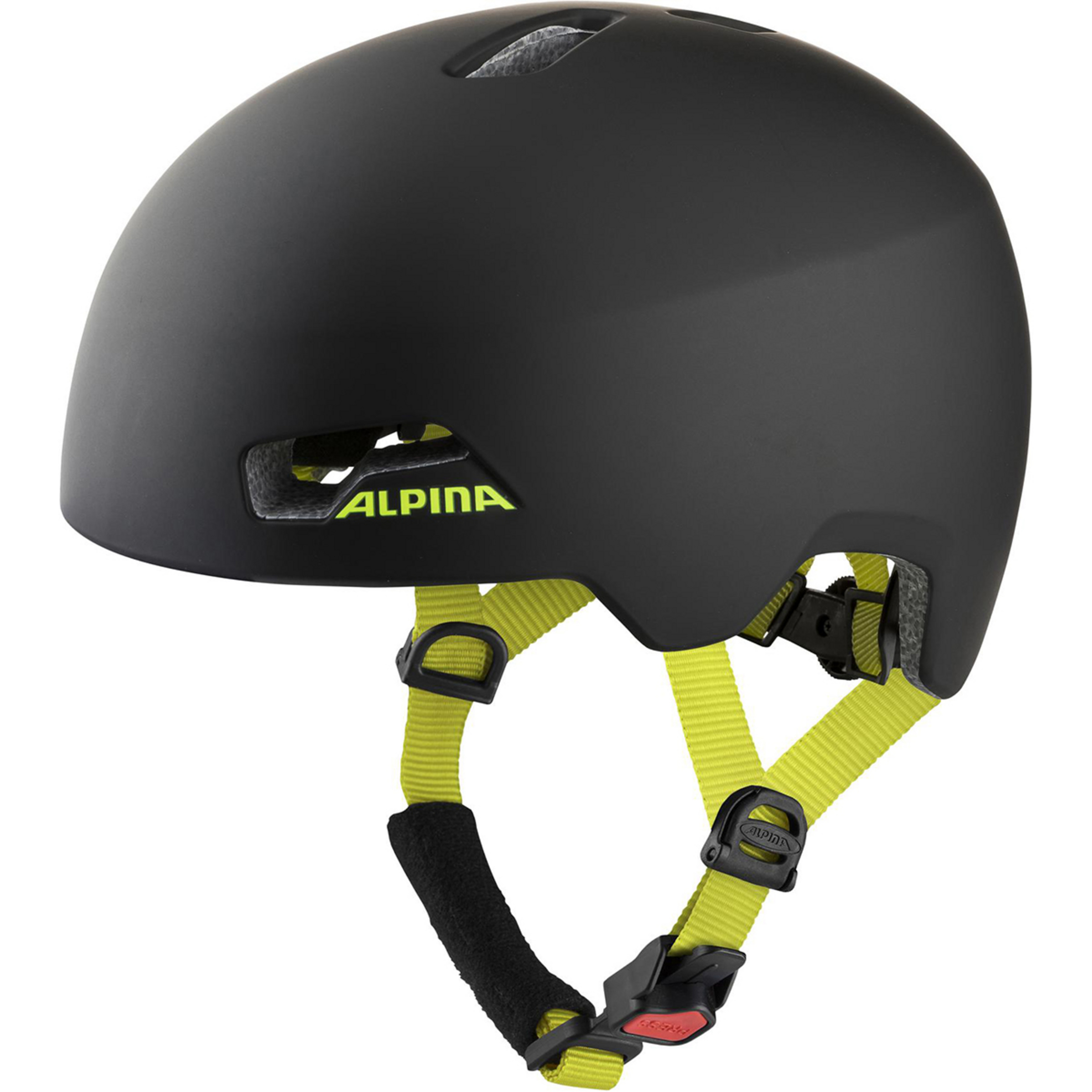 Alpina Hackney Fahrradhelm Kinder Fahrradhelme schwarz Größe 47-51CM Mountainbike