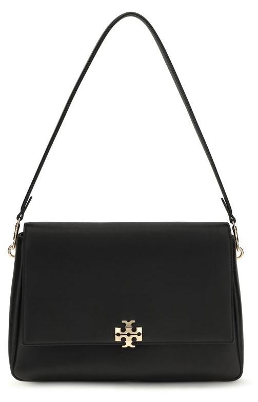 Tory Burch Schultertasche aus Kalbsleder in Schwarz