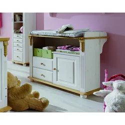 INFANSKIDS »Romantik« Babyzimmer Wickelkommode weiss gewachst