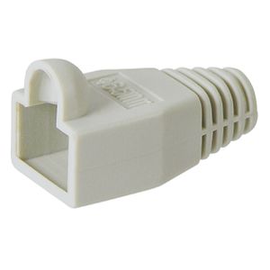 Goobay Knickschutztülle 11236, für RJ45 Modularstecker, für 6,4 mm Ø, grau