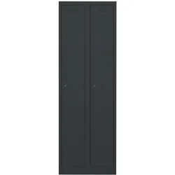 Garderobenschrank Primary Locker | 2 Abteile - 133 schwarz antibakteriell