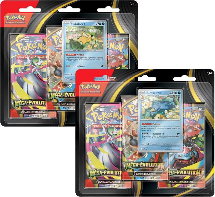 Pokémon TCG Mega Evolutie 3-kaarten blisterverpakking Franse versie