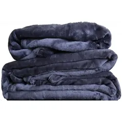 KH-Haushaltshandel Winter Bettwäsche Teddy Fleece Flausch Plüsch Nicky 135x200+80x80cm grau, uni