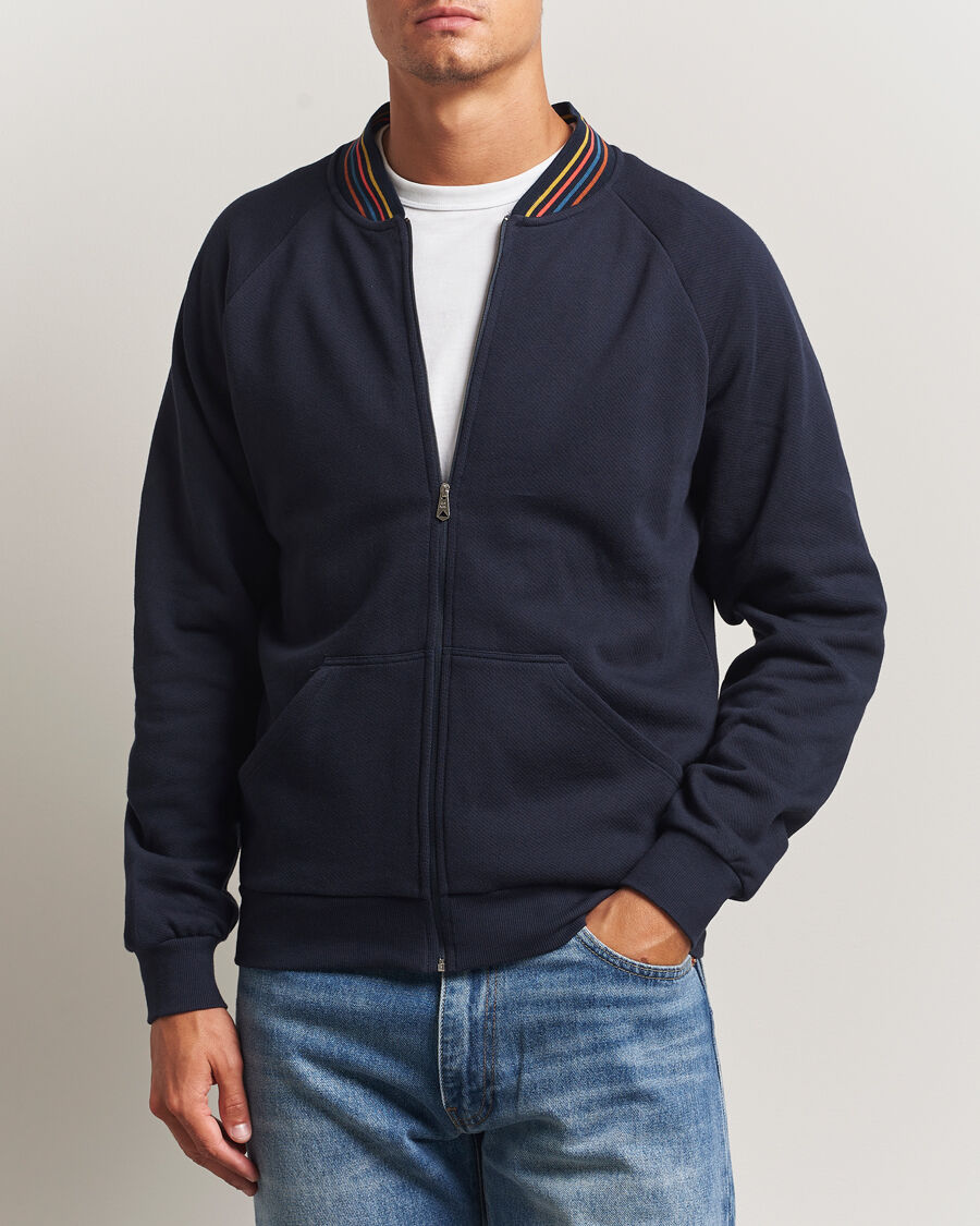 Paul Smith Artist Rib Full Zip Navy men M Blå