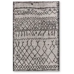 Webteppich Moroccan 170 x 240 cm Mischgewebe Grau, Beige Grau /